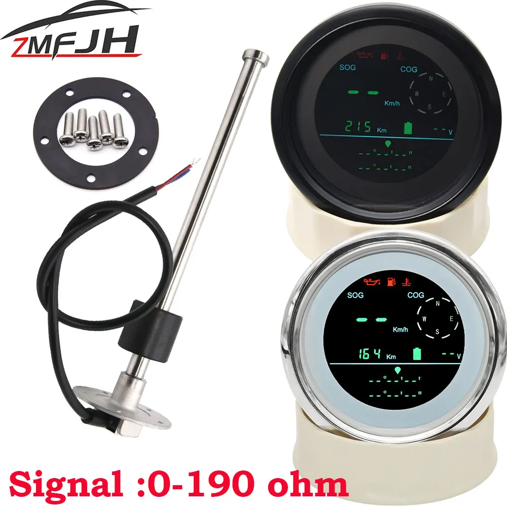 

Автомобильный GPS Спидометр 85 мм ЖК цифровой GPS Спидометр с вольтметром датчик уровня топлива 0-190 Ом датчик уровня топлива 150 мм-475 мм