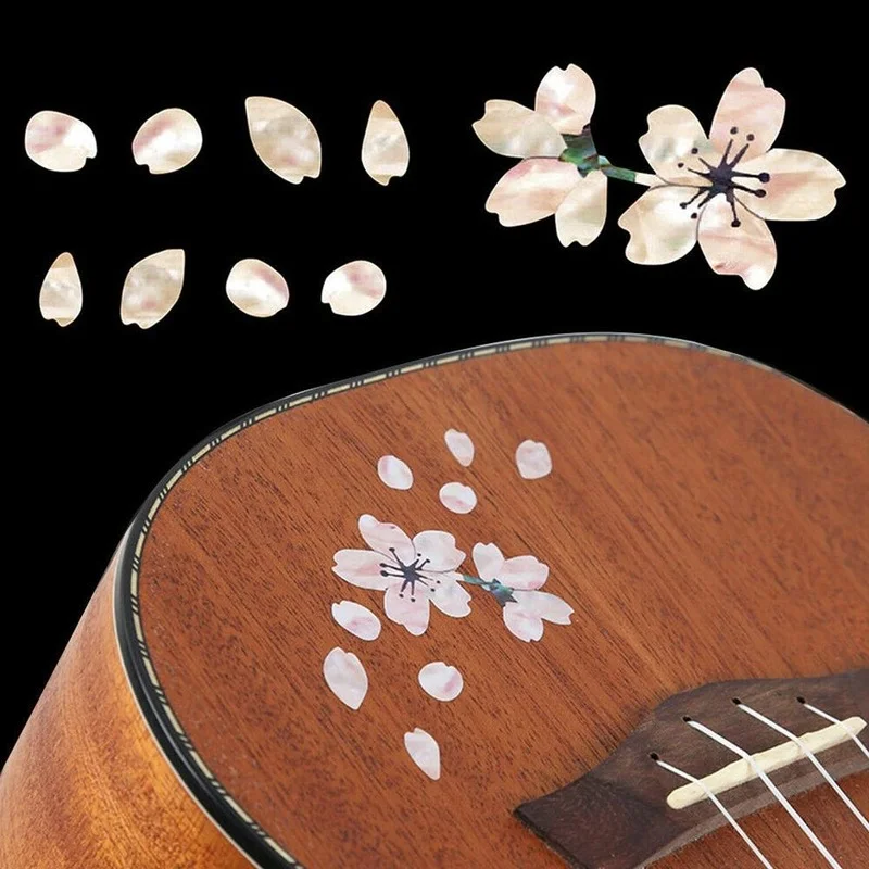 

Guitar Self Adhesive Inlay Decals Fretboard Sticker Cherry Blossom Removable Guitar Bass Ukulele Fingerboard Decorate Accessory