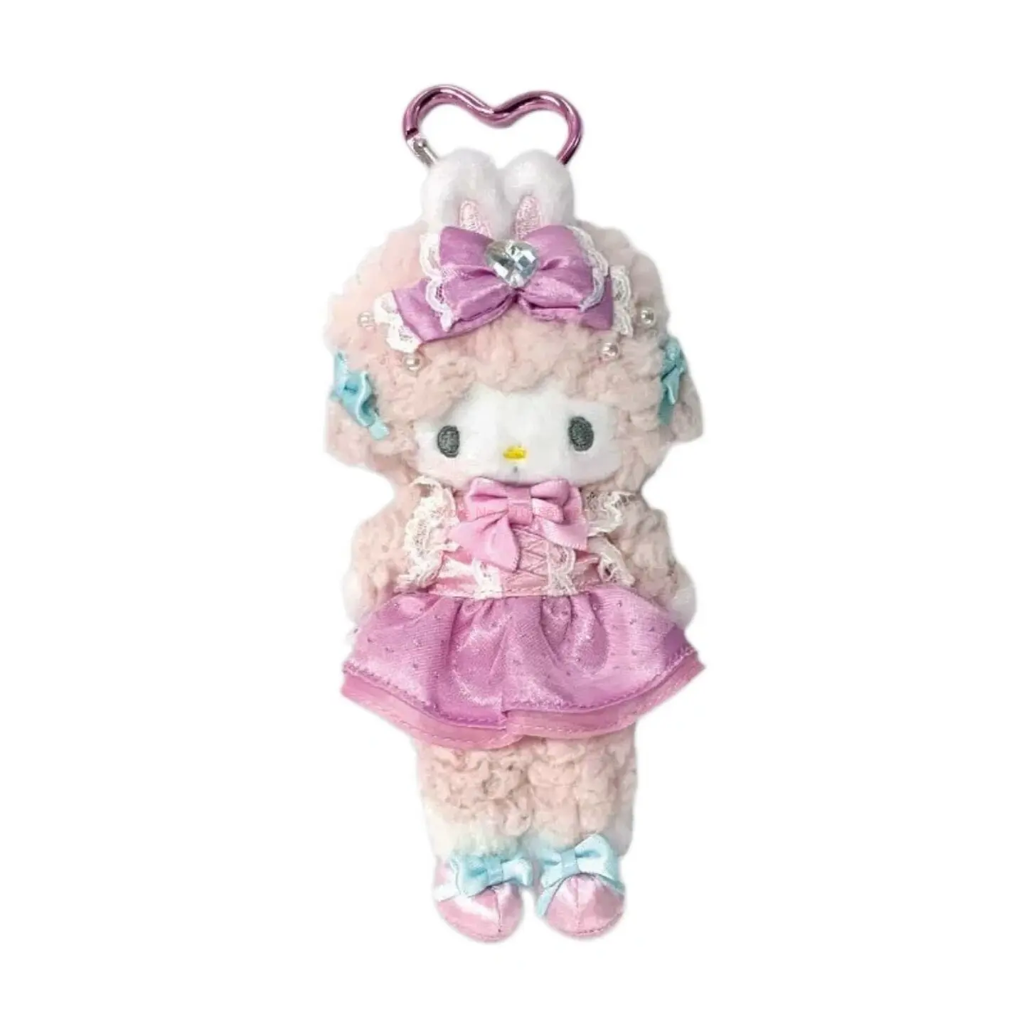 Плюшевый брелок Sanrio My Melody Kuromi в виде платья для балета My Sweet Piano с застежкой в форме сердца, милый плюшевый аксессуар для сумки для фанатов аниме (art.: 3920d9c773cfe) - 3920d9c773cfe
