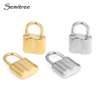 5pcs 304 stainless steel little lock charms diy jewelry hip hop necklace pendant padlock making accessories crafts supplies