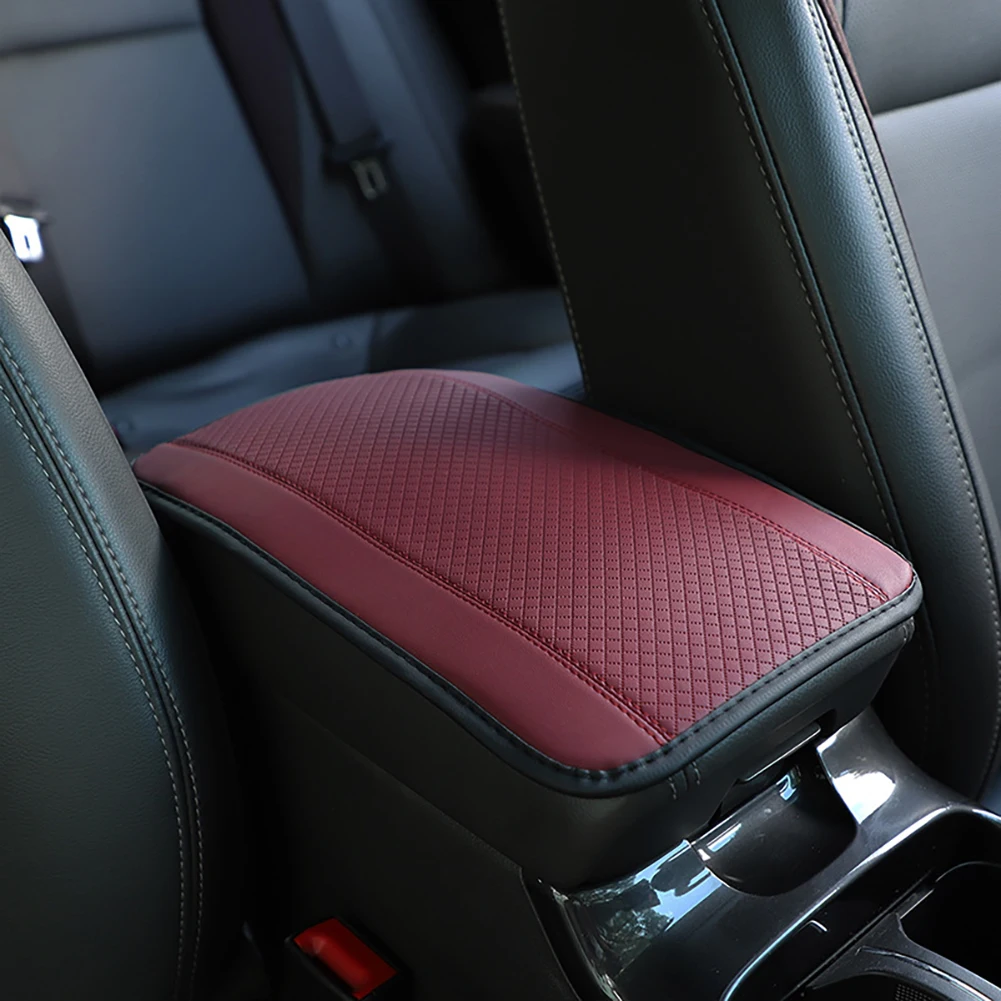 

Universal Center Console Cover PU Leather Armrest Cover for Car Center Console Box Armrest Mat for Car SUV Truck Accessories
