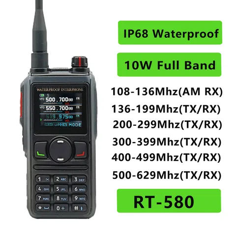 Радиолюбительская портативная рация с GPS и Bluetooth, каналов