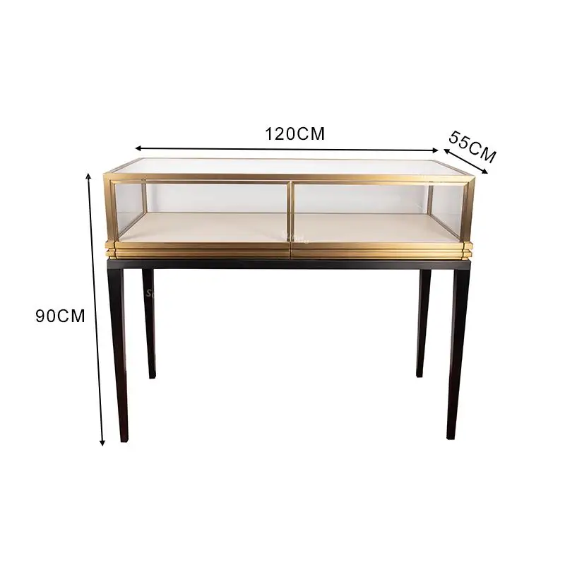 На заказ. Современный стеклянный шкаф из нержавеющей стали на заказ витрина для