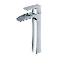 bathroom basin tapwater taps waterfall sink faucetchrome finish