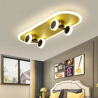 nordic led ceiling light creative new designer childrens room lighting modern boy girl living bedroom skateboard decor lamp