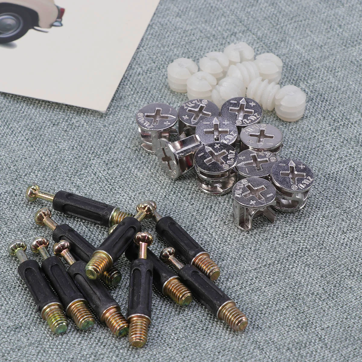 10 комплектов предварительно вставленных гаек крепежная фурнитура Camtrix мебельные