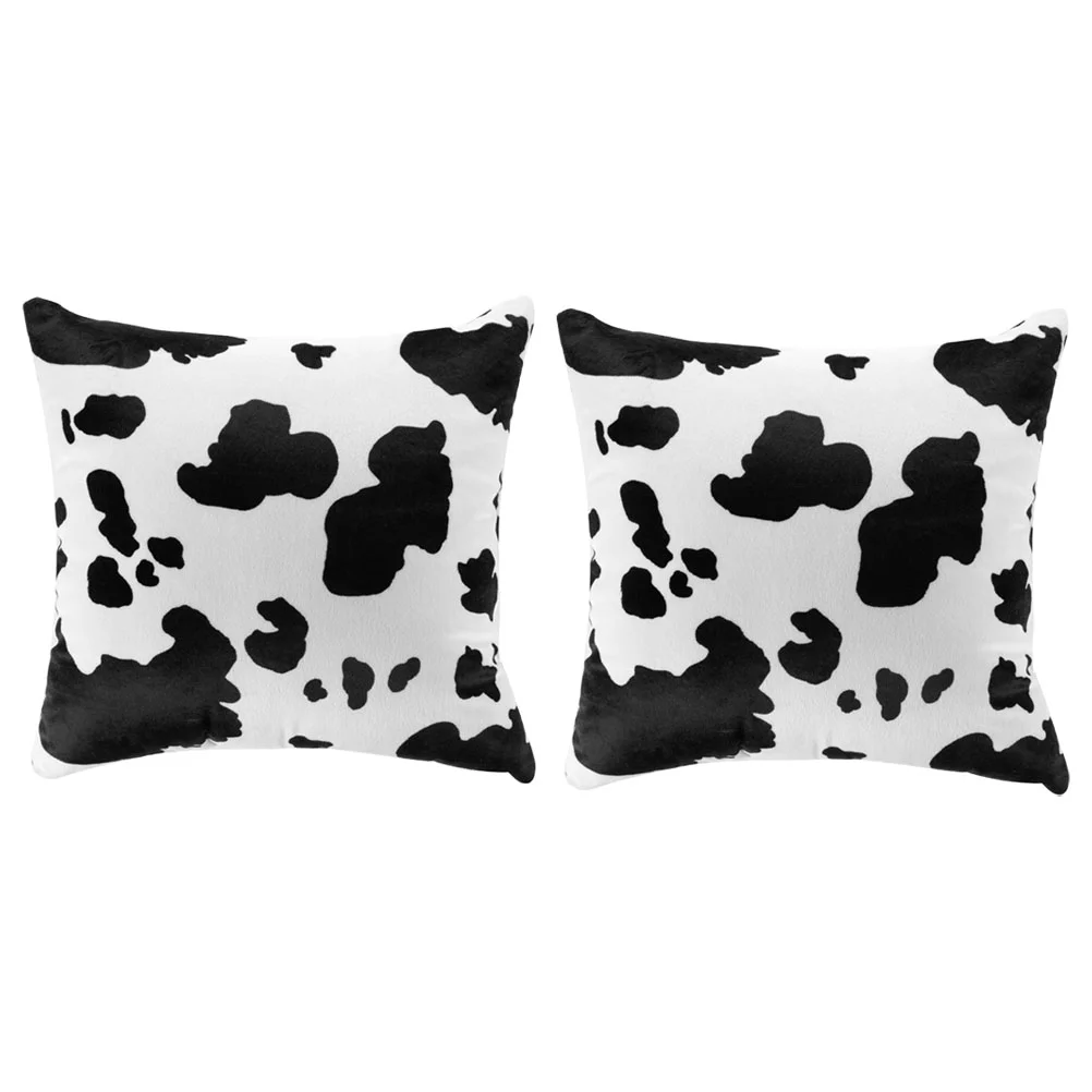 

Pillow Cow Cover Cushion Case Cases Couch Throw Square Covers Sofa Decorative Black Bed Set Creative Flax Pillowcase