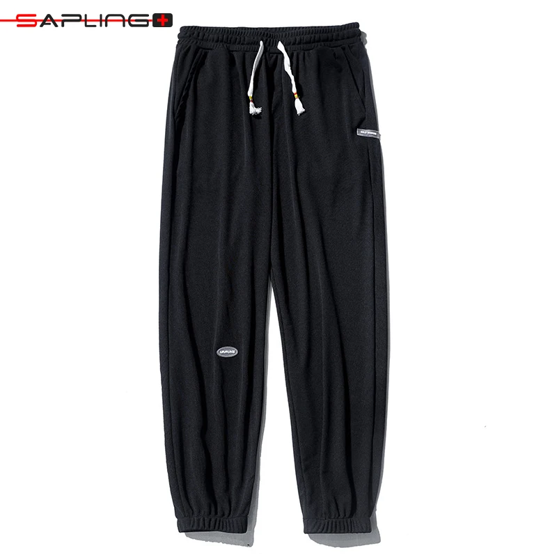 

Summer Ice Silk Trousers Men's Korean Fashion Casual SweatPant For Male Loose Student Thin Pencil Pants Men Solid Color Trousers