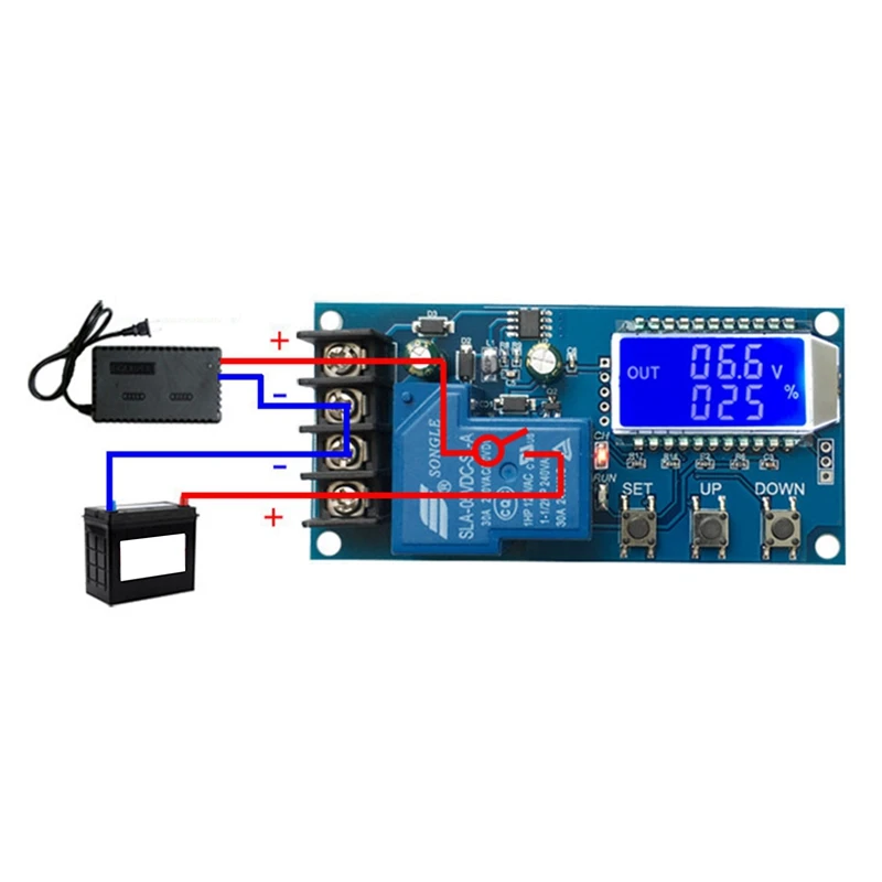 6-60V 30A Lead-Acid Solar Battery Charge Controller Protection Board Charger Time Switch 12V 24V 36V 48V