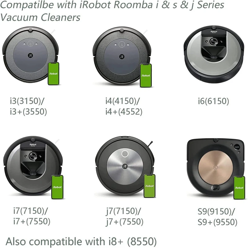 17 упаковок вакуумных пакетов для Irobot Roomba Bags I7 I7+ I3 I3+ I4 I4+ I6 I6+ I8 I8+ J7 J7+/Plus S9 S9+ I &amp S J
