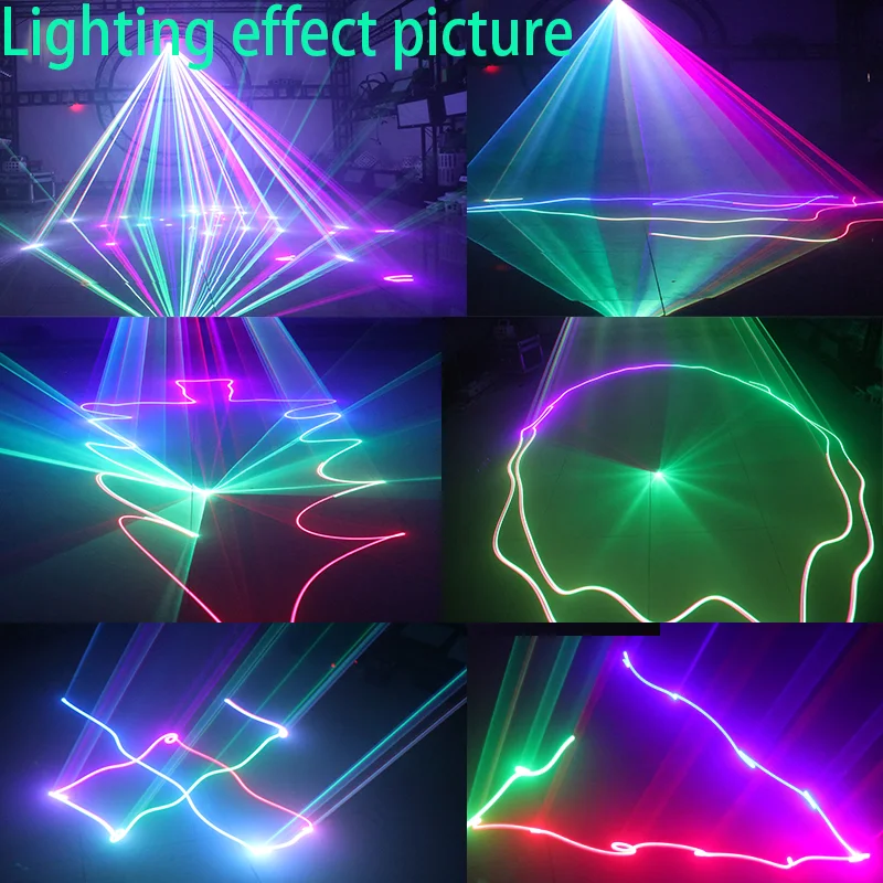 500mw RGB Laser Beam Line Scanner Projector DJ Disco Stage Lighting Effects Ball Wedding Holiday Bar Club DMX Lights images - 6