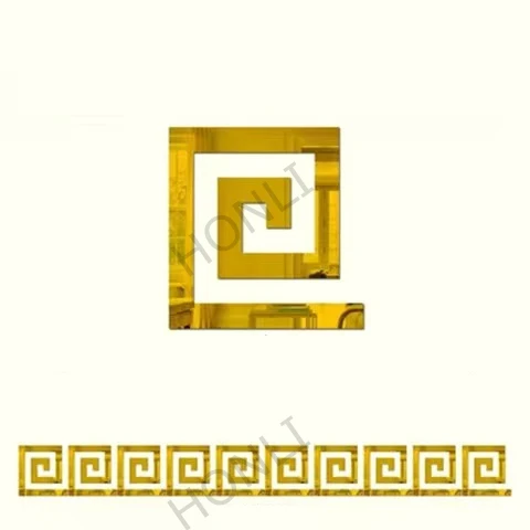 

Настенные зеркальные наклейки, пластик, 4 шт.