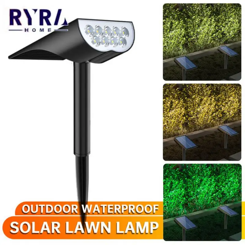 

2/4 Pcs Led Solar Pathway Lights Outdoor Waterproof Intelligent Light Control Solar Lamp Ground Plug Energy Saving Lawn Lamp