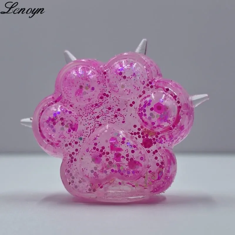 

Lenoyn Creative New Product Cute Cat Claw Kneading Lucky Powder Sequins Maltose Decompression Toys Decompression Toys
