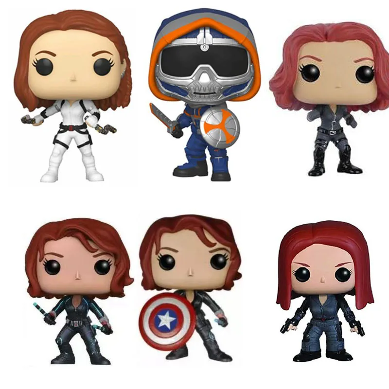 

Marvels Avengers Black Widow 604 & Taskmaster 605 Vinyl Dolls Figure Model Toys Bookshelf Ornament Present For Kids