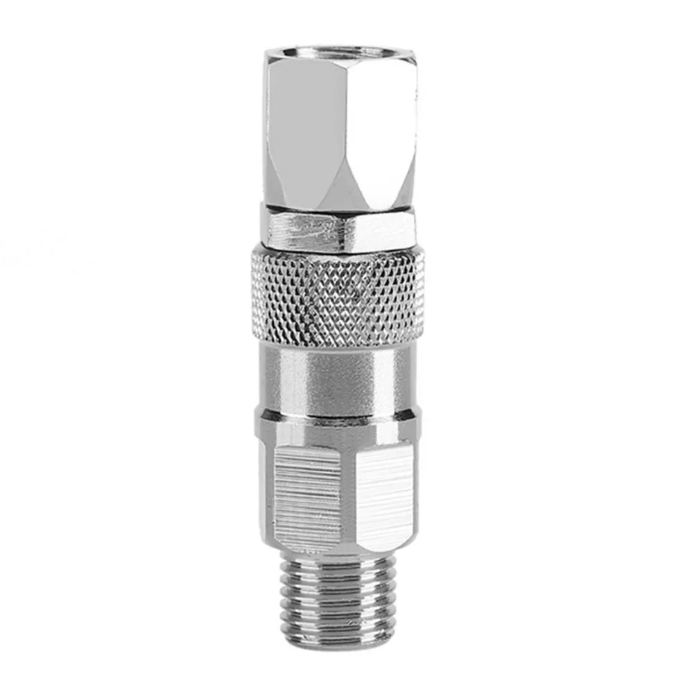 

1/4 Inch Airless High Pressure Spray Gun Hose Swivel Joint For Paint Sprayer Stainless Steel 360 Degree Rotation Hose Adapter