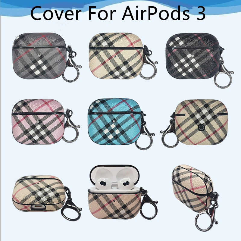 

Роскошный брендовый кожаный чехол для наушников Apple Airpods 2 Pro Air Pods 3 защитный футляр для наушников с Keychai