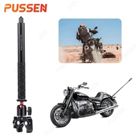 pussen motorcycle bike camera holder handlebar bracket stand for insta360 one x2 r gopro 10 dji invisible selfie stick accessory
