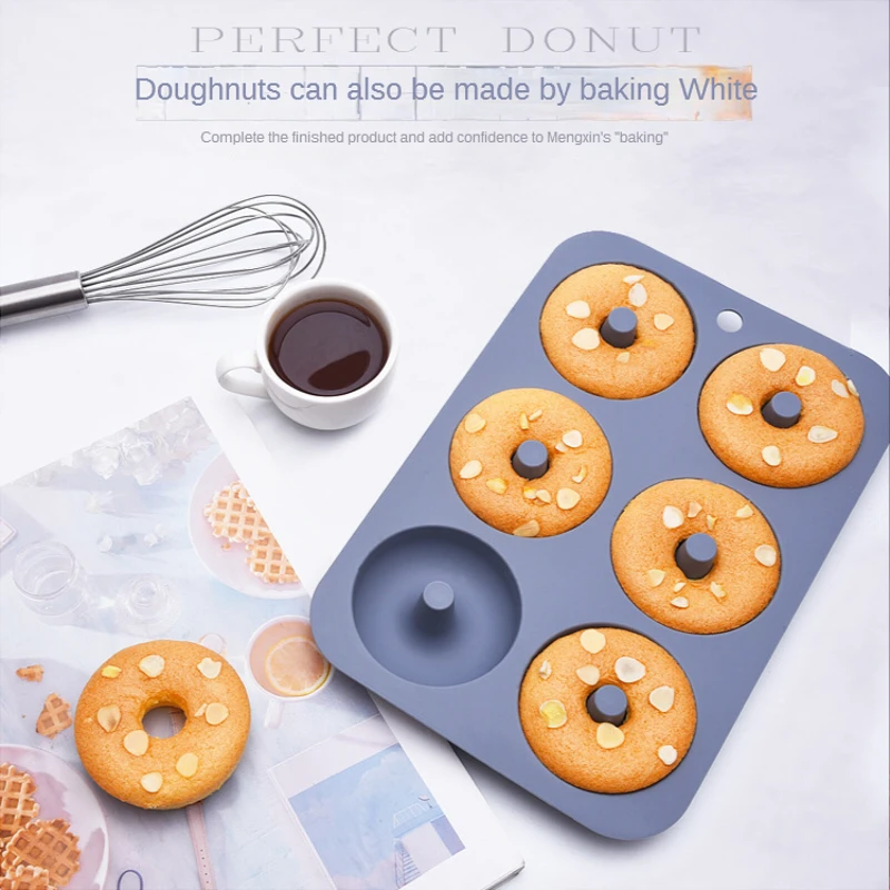 

Silicone Donut Pan for Baking Donut Maker,FineGood Silicone Pancake Mold Non-stick Doughnut Pan Muffin Cupcake Bagel Making Tray