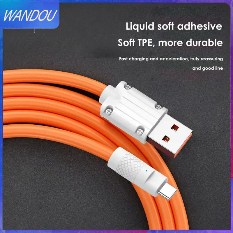 

2.4a Data Transmission Charging Cable Black Type C Super Fast Cable Durable Charging Wire Consumer Electronics Convenient