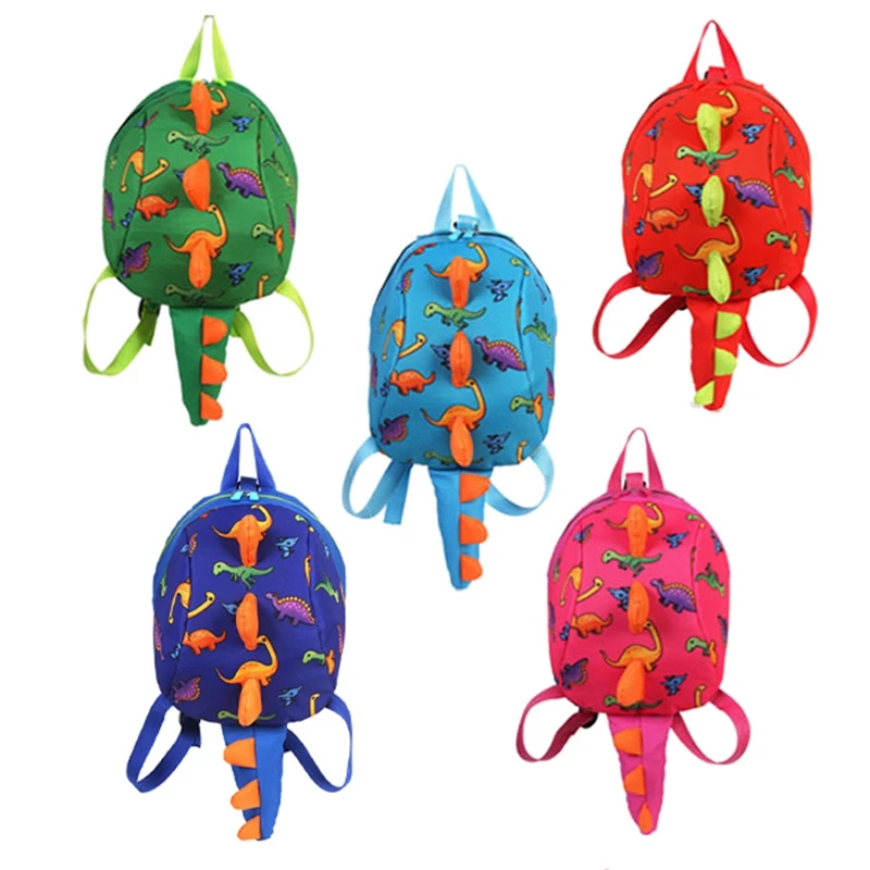

2022 Fashion Backpack Cute Print Cartoon Little Dinosaur Anti-lost Children School Bags For Kids Schoolbag Mini Backpack Gifts