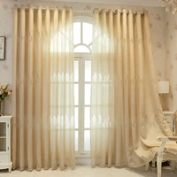 new curtains for living dining room bedroom simple modern leaf jacquard hollow out room decor window curtain