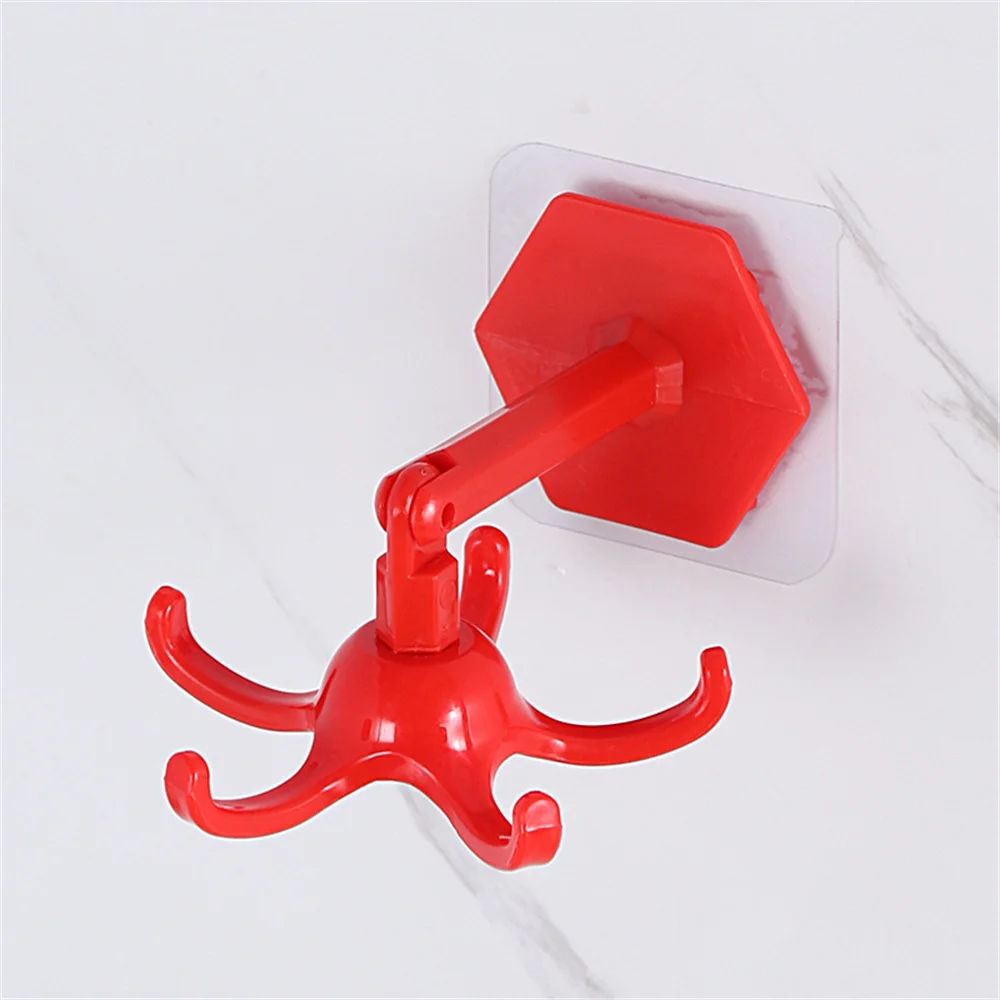 

6 Hooks Key Wall Holder Kitchenware Handbag Clothes Ties Bag Home Kitchen Hooks Wall Mounted Towel Hook Bathroom Accessories Hot