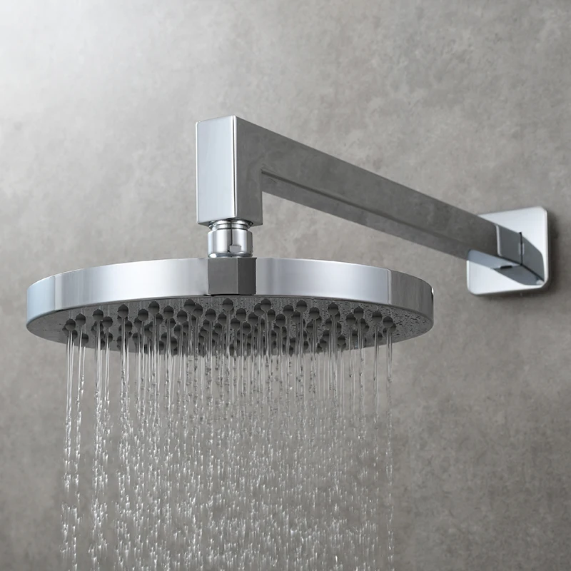 304 stainless steel square shower arm g12 bathroom shower arm wall mounted horizontal vertical for fixed rain shower head free global shipping