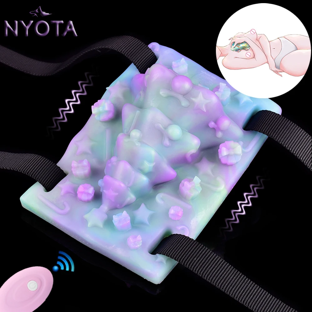 NYOTA Реалистичная текстурированная секс-шлифовальная машина страпон вибратор