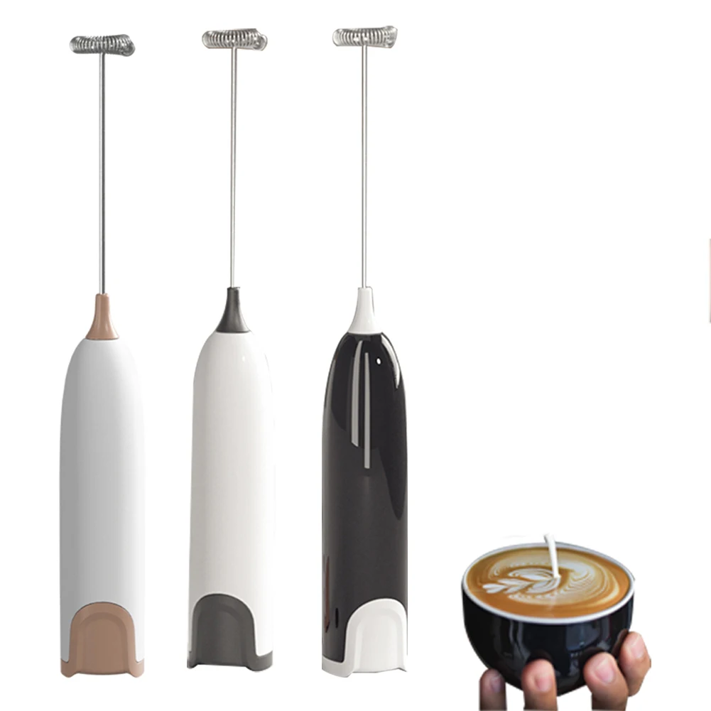 

Handheld Electric Milk Frother Whisk Egg Beater USB Rechargeable Coffee Blender Household Milk Shaker Mixer Foamer Food Blender
