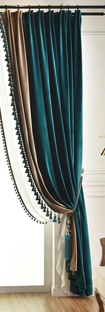 

Бархатные шторы для спальни, зелёные, синие, светло-коричневые