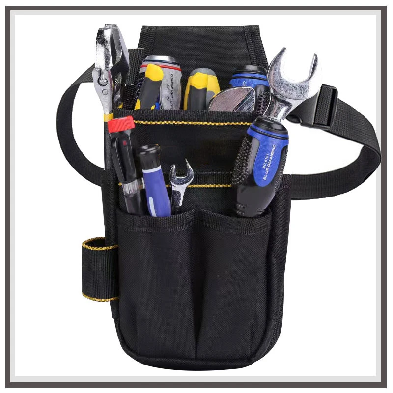 

Electrician Tool Storage Bags Working Bag Tools Pouch, Tool Organizer Bag for Working Tool,8 Pocket Electrician Waist Bag