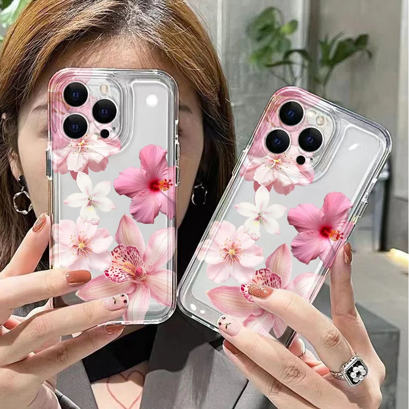 Фото Чехол с цветочным коллажем и милым узором для Samsung S26 Ultra, S25, S24, S23, S21 FE, S22 Plus, а также для Galaxy A16, A36, A55, A54, A53 5G Funda №2