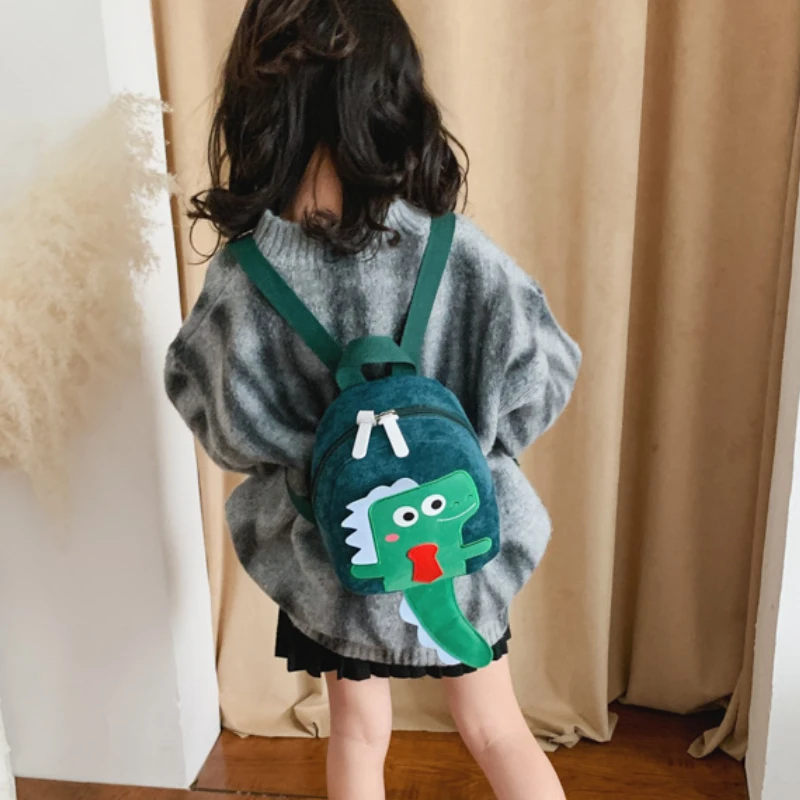 2022 New Dinosaur Children Small Backpacks Fashion Boys Girls School Bags In Kindergarten Kids Cute Snack Gift Bag All-match Hot
