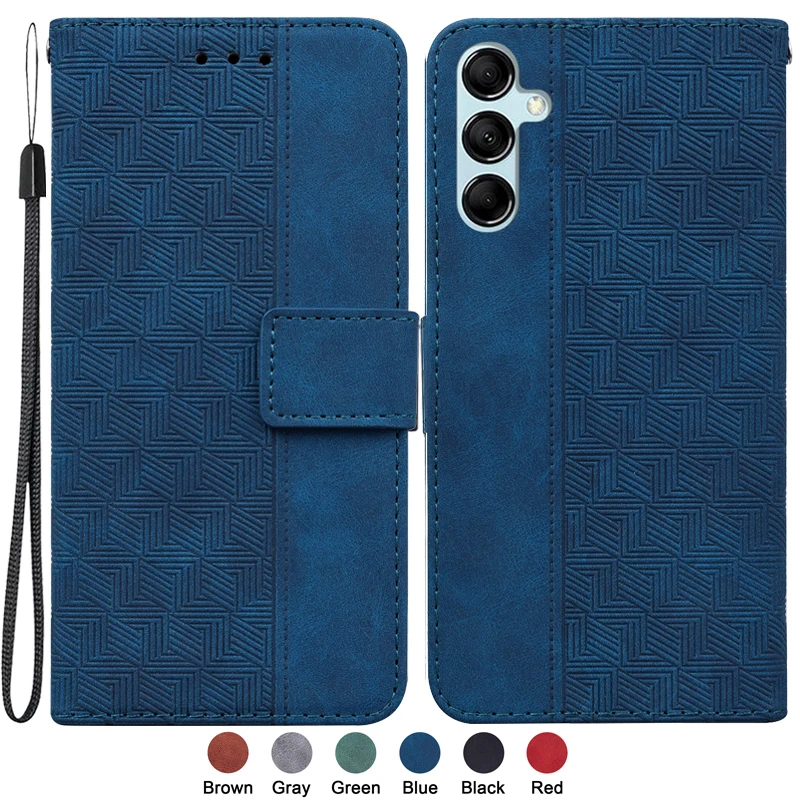 

M54 Capa for Samsung Galaxy M54 6.7" Case on Samsung Galaxy M54 SM-M546B Cases Magnetic Geometric Textile Wallet Flip Book Cover