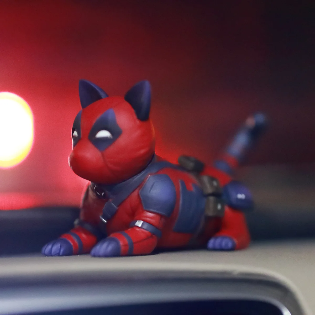 

Marvel legends Deadpool Dog Black Panther Cat Toys Wilson Decoration Car Ornament Interior Kawayi Decoration Anime Action Gift