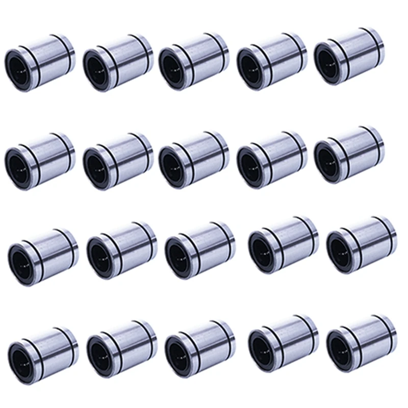 

GTBL 20X LM20UU 20Mm Inside Dia Linear Motion Ball Bush Bearing Bushing Silver