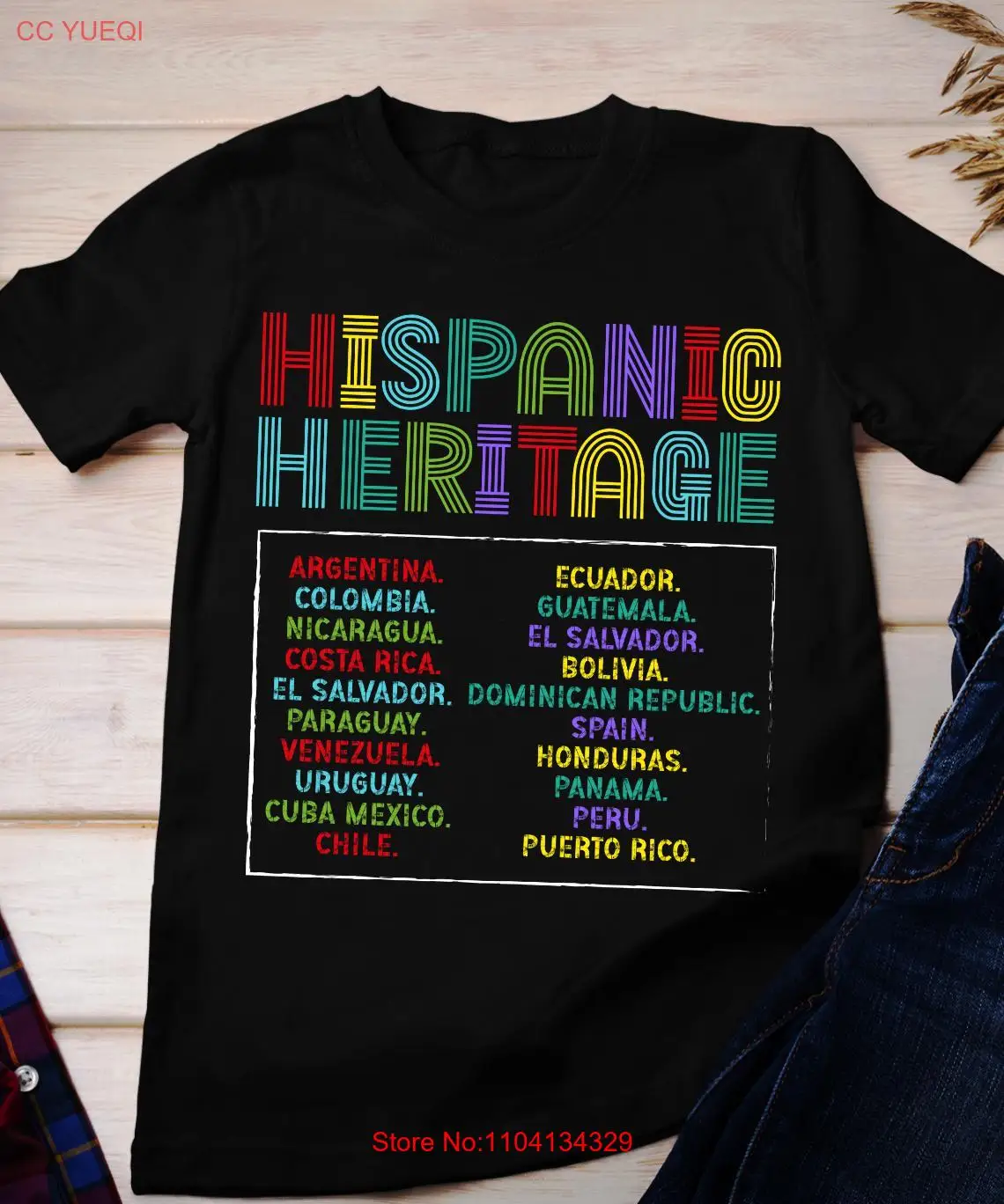 Футболка Святник егофенического наследия с флагами и культурыми мексиканская