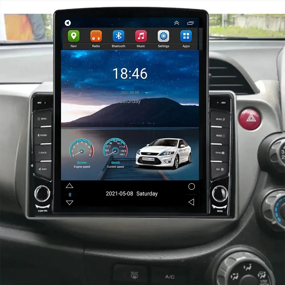 9 7-дюймовый Android 14 для HONDA FIT JAZZ 2008-2013 RHD Tesla Тип Автомобильный радиоприемник