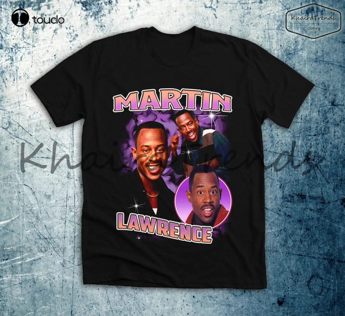 

Martin Lawrence Actor T Shirt Black Casual Men Women T-Shirt Custom Aldult Teen Unisex Digital Printing Tee Shirts Custom Gift