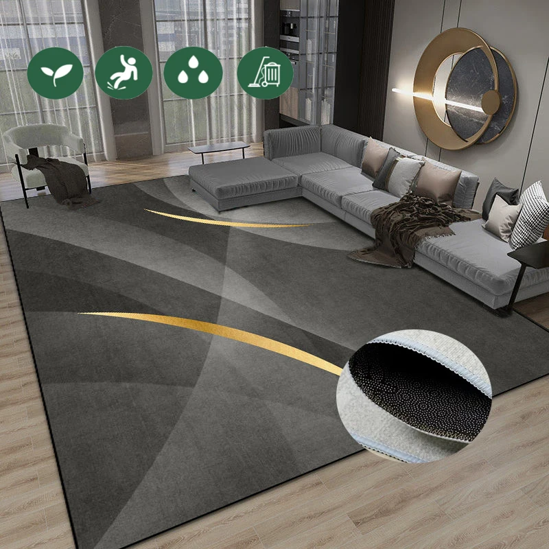 

Modern Carpets Geometry Living Room Carpet Leave-in Wipeable Large Area rug Room Decoration rugs Cloakroom Lounge Floor Mats