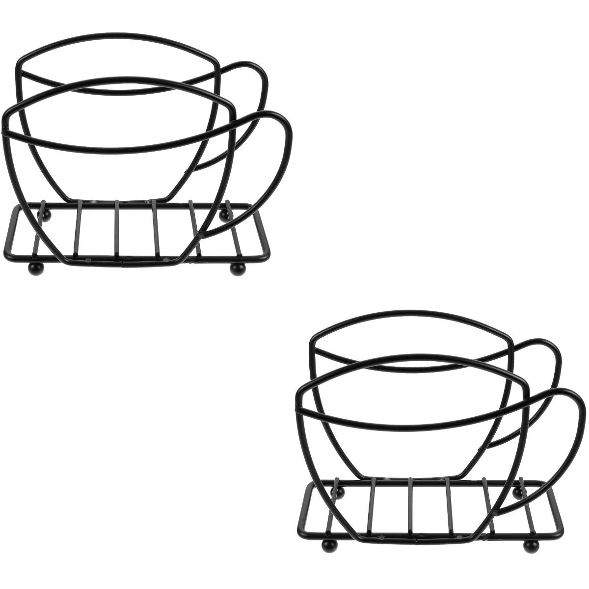 

2x Tissue Tabletop Coffee Cup Shaped Home Napkin Dispenser For Kitchen Napkin Holder Creative Napkin Rack for Napkin Tissue