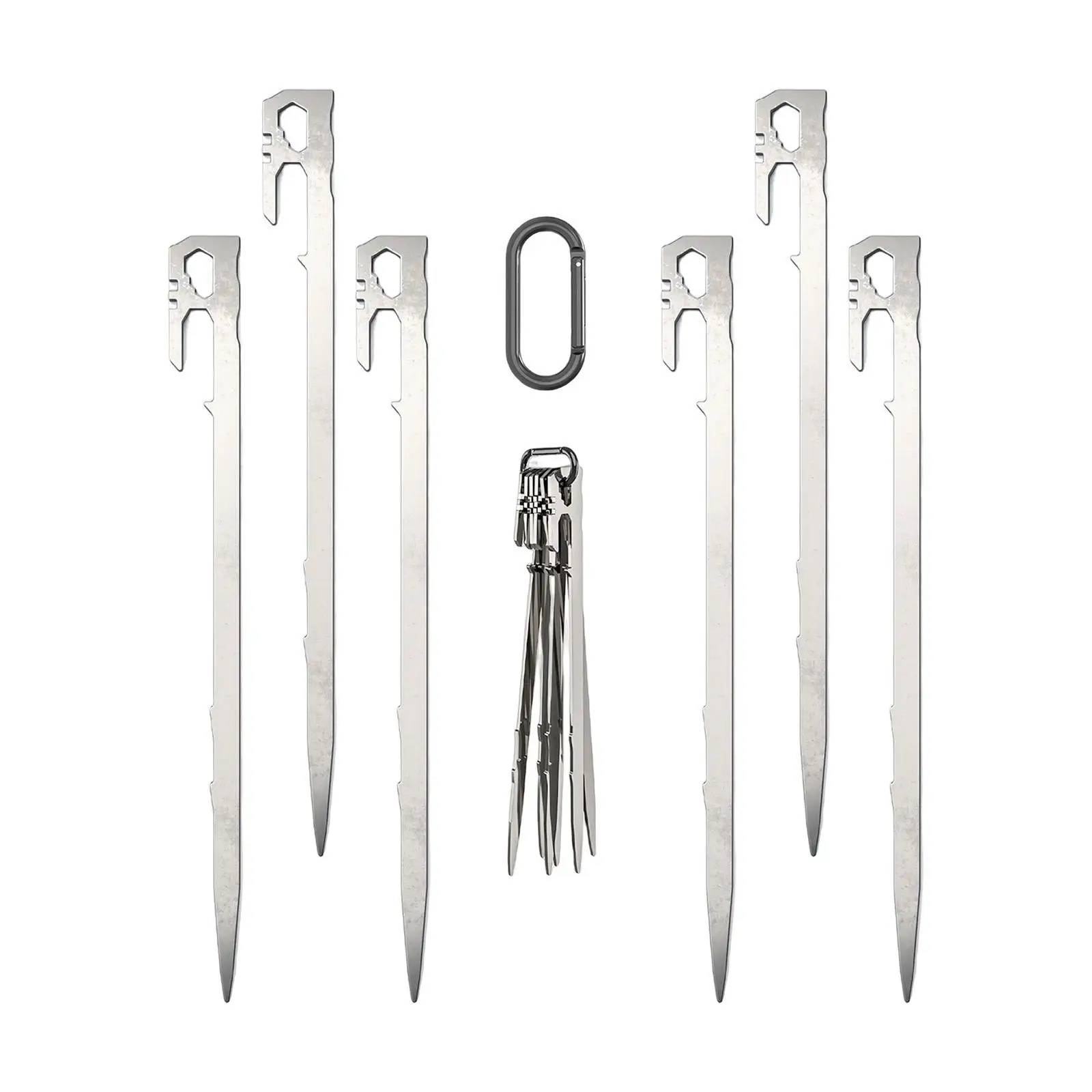 Heavy Duty Tent Stakes Pegs Tent Nails Quick Hanging Snow and Sand Unbreakable for Garden Mountaineering Backpacking Canopy