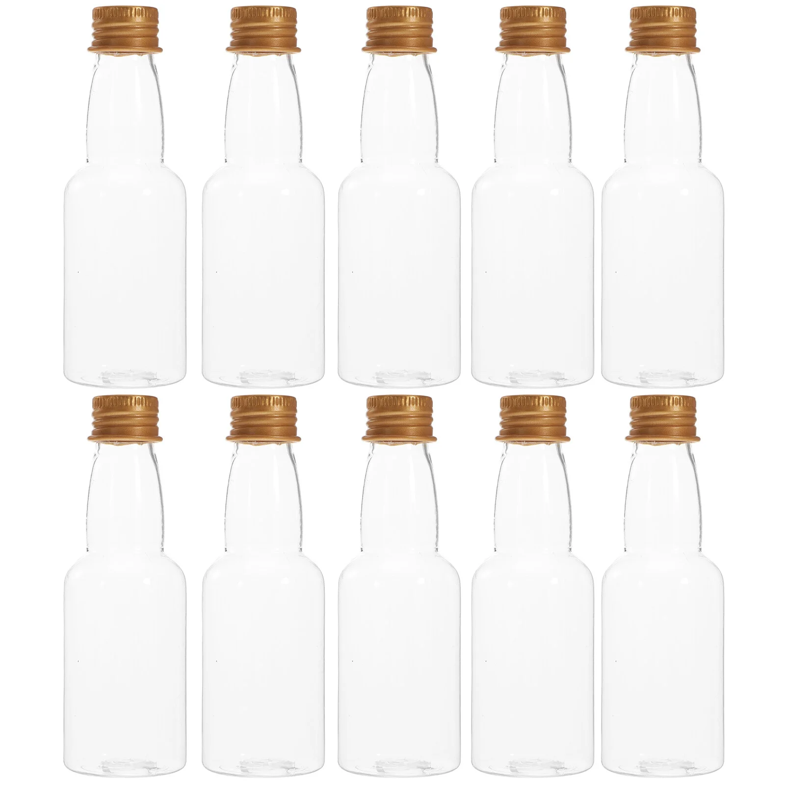 

25 шт. прозрачные бутылки для сока, прозрачные бутылки, колпачки, мини-контейнеры для сверкающих напитков, портативная пластиковая флакон, стеклянная крышка