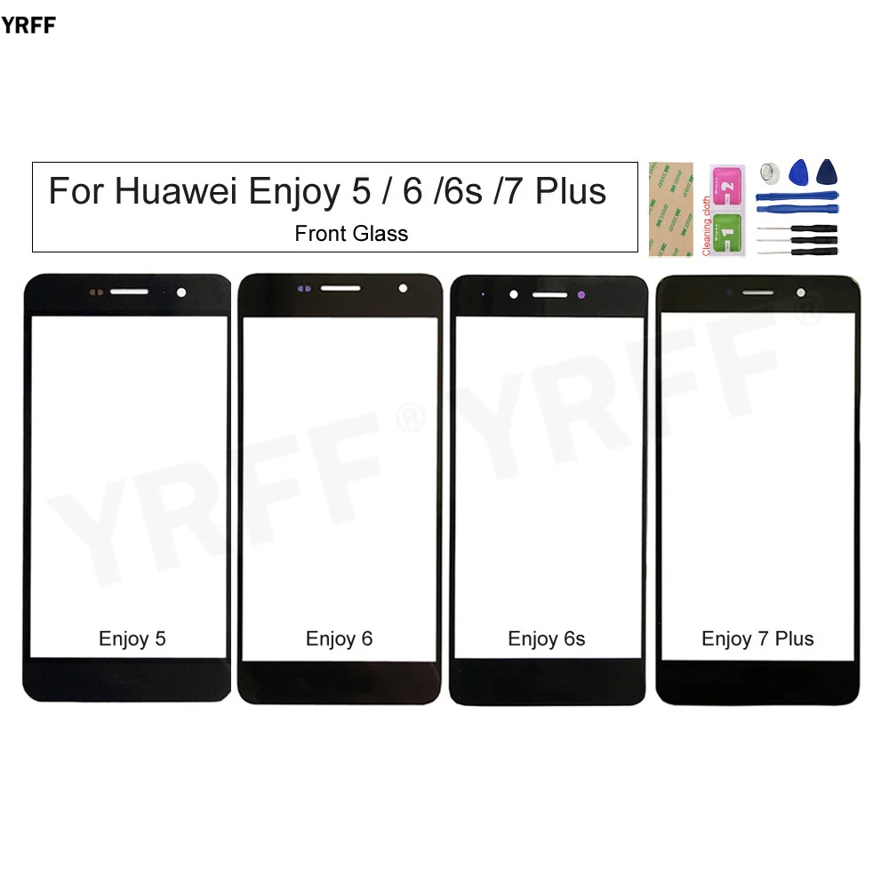 mobile touch screen panel for huawei enjoy 7 plus6s65 front outer glass panel no touch screen digitizer phone repair parts free global shipping