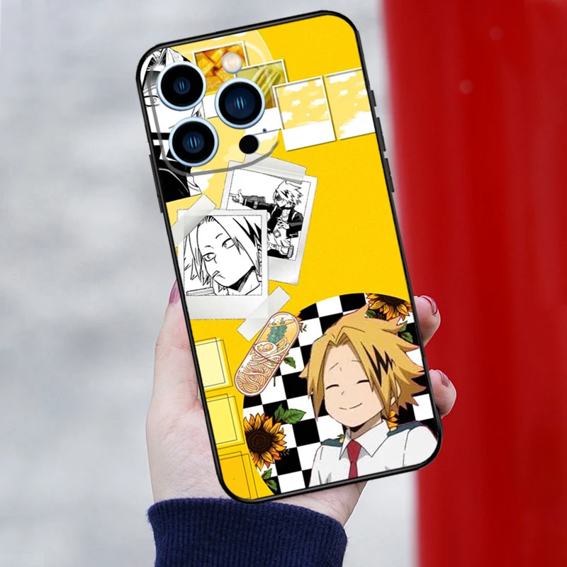 Denki Kaminari My Boku No Hero Academia Phone Case For iPhone 14 11 13 Pro 12 Pro X XR XS Max 6 8 7 Plus Protection Back Cover images - 6