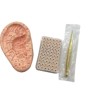 3 в 1 Магнитная терапия аурикулярная ручка для акупунктуры ушей с 600 шт. наклейки на семена для ушей модель ушей