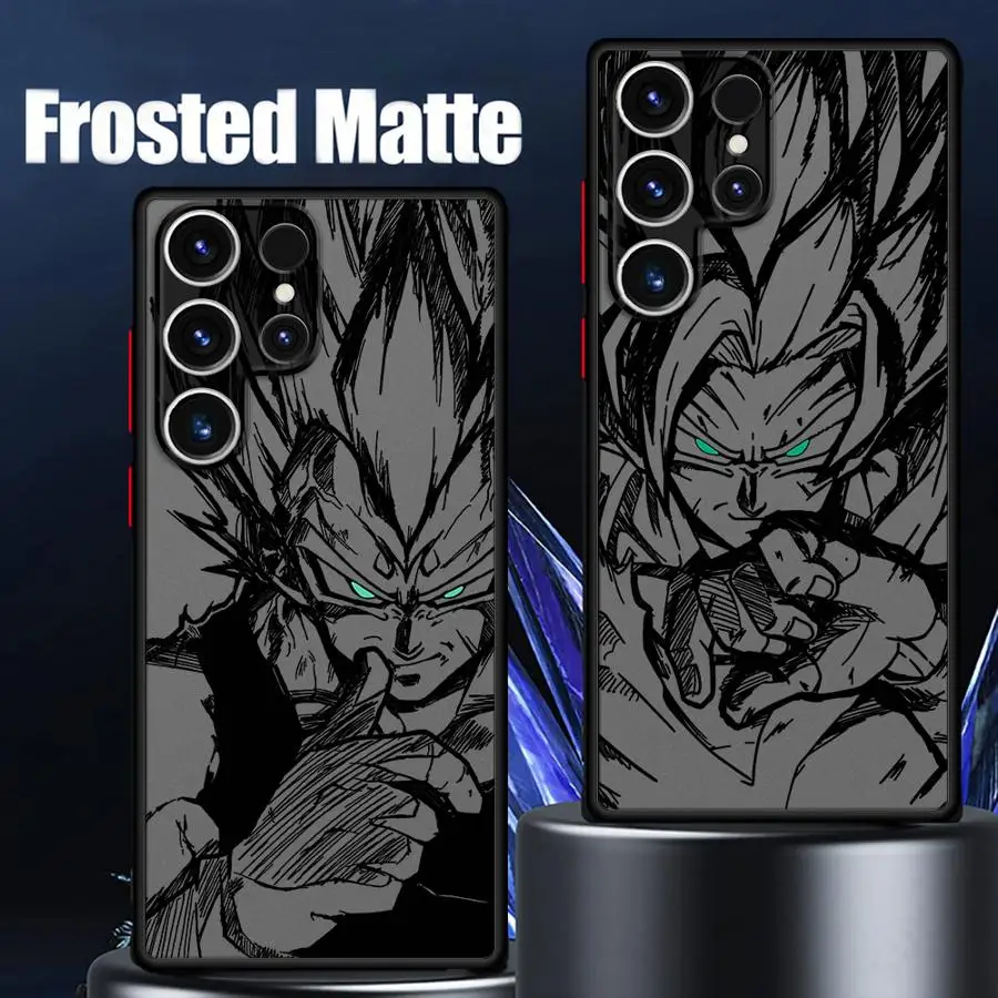 Фото Чехол для Samsung Galaxy S20 FE S23 S21 5G S10+ S9 Plus S22 Plus S25 Ultra S21 S24 Ultra TPU Cover Dragon Ball Goku Vegeta №5