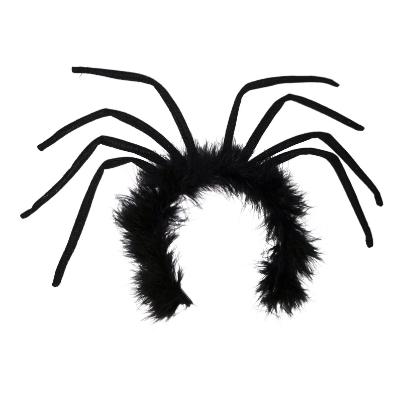 

Funny Party Headband Black Spider Legs Bendable Hair Hoop for Carnival Cosplay