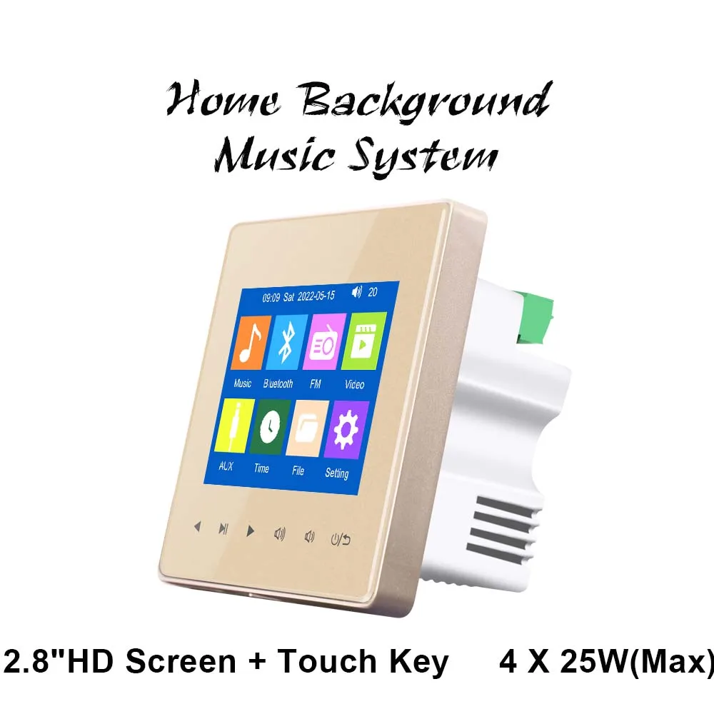 

Усилитель звука, 2,8 дюйма, 100 Вт, 4 х25 Вт